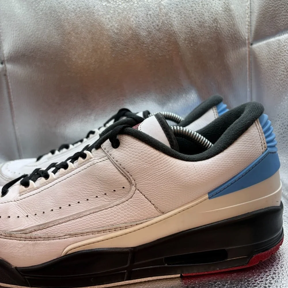 Size 11 Nike Air Jordan 2/3 White Varsity Red Blue Mens Sneaker Shoes FD0383-104